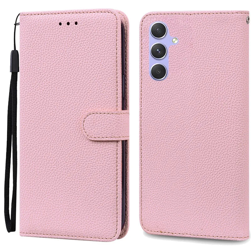 A24 A34 A54 Case For Coque Samsung Galaxy A34 Case Leather Wallet Flip Case For Samsung A54 5G GalaxyA54 A 34 A24 Phone Cases