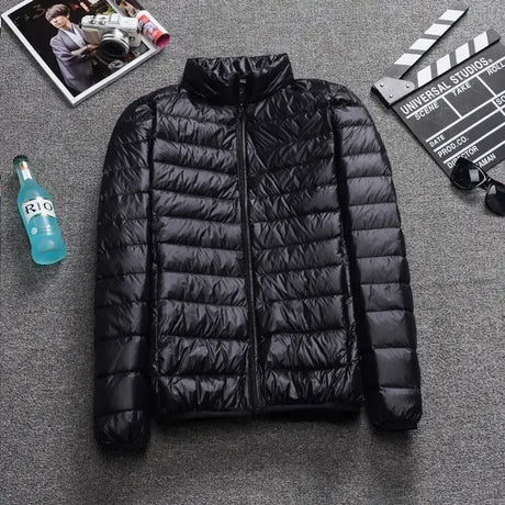 Autumn Winter Light Down Jacket Men's Fashion Hooded Short Ultra-thin Lightweight Youth Slim Coat Down Jackets 2023