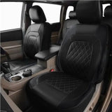 PU Leather Luxury Quality Four Seasons Universal Full Car Seat Covers Airbag Compatible Waterproof Interior Accessories