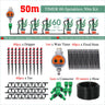 50-5M Garden 13cm Sprinkler Drip Wateing Systems Smart Timer 1/4“ Hose Automatic Irrigation Equipment for Greenhouse Bonsai Yard