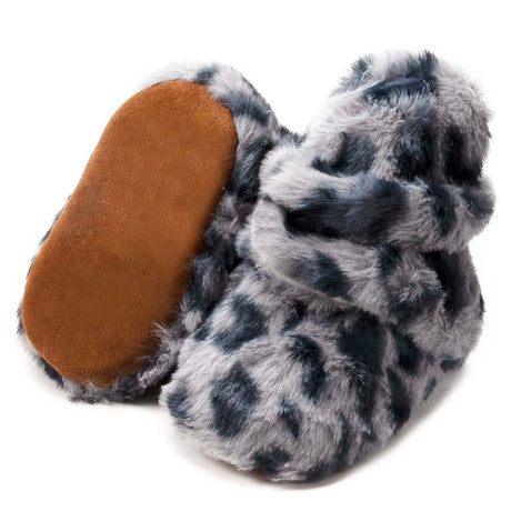 Baby Socks Winter Baby Boy Girl Booties Fluff Soft Toddler Shoes First Walkers Anti-slip Warm Newborn Infant Crib Shoes Moccasin