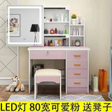 Dressing Table Length Drawers Amp Stool  Bedroom Small Apartment Simple Modern Sliding Mirror Simple Storage Cabinet Furniture