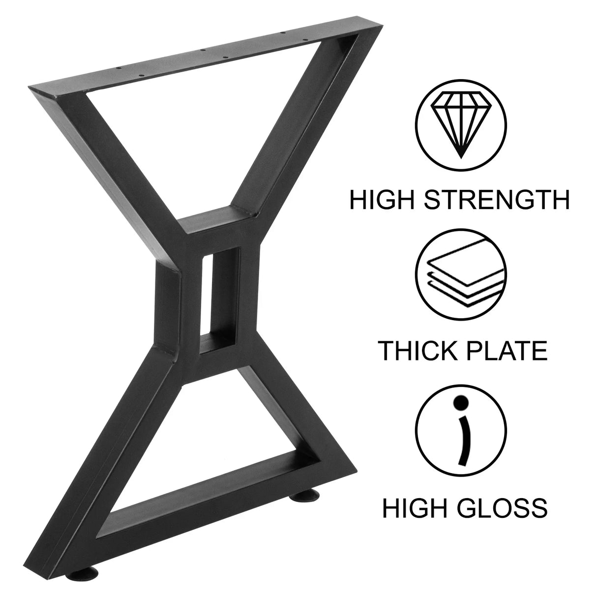 VEVOR 2PCS Table Legs Metal Simple DIY Table Feet Legs Bracket Furniture Hardware Accessories For Home Office Desk Table Parts