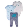 3PCS Baby Bodysuits+Pants Cotton Newborn Baby Boy Clothes Summer Cartton Baby Girl Clothing Sets 0-24 moth bebe Jumpsuit