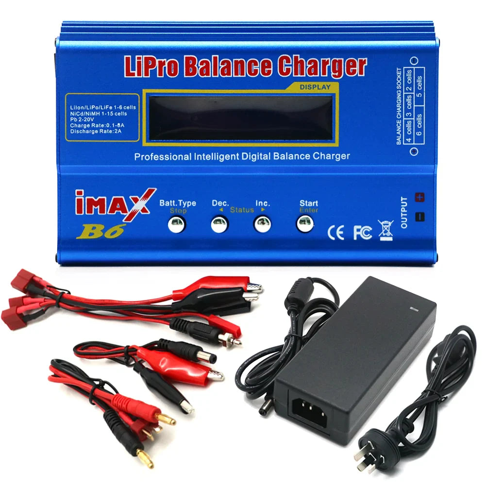 IMAX B6 80W Battery Charger Lipo NiMh Li-ion Ni-Cd Digital Lipro Balance Charger Discharger  AC Power 12V 5A Adapter For Rc Car