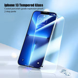 5PCS Protective Glass For iPhone 14 13 12 11 Pro Max Screen Protector for iPhone 13Mini 8 7 6 14 Plus X XR XS Max SE 2020 Glass