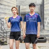 New Badminton Shirts Men Women Table Tennis Shirts Outdoor Running T-Shirts Fitness Gym Tennis Shirts Unisex