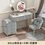 Luxury Nordic Dressing Table Mirror Chair Bedroom LED Modern Dressing Table Drawer Drawer Coiffeuse De Chambre Furniture Makeup