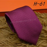 2024 new H Family 100% Silk Tie Creative Stripe Gift for Work Wedding 8cm Suit Accessories necktie  bowties  collared shirt