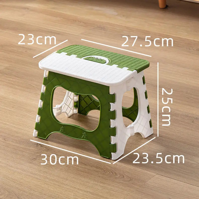 Thickened Plastic Folding Furniture Stool Portable Mini Outdoor Adult Children Chair Bench Train Maza Change Shoe Fishing Stool