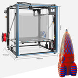 Tronxy X5SA-500-2E Larger 3D Printer 2 In 1 Out Double Color Extruder Cyclops Single Head With Auto Leveling Sensor