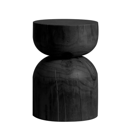 Creative Solid Wood Stool Log Pouf Sitting Stool Household Side Table Stump Hotel Decoration Coffee Table Creative Round Stool