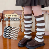 Girls Leg Warmers Autumn Winter Children Socks and Leg Categories Stripe Stockings for Girls Baby Knee Socks Knee Protector