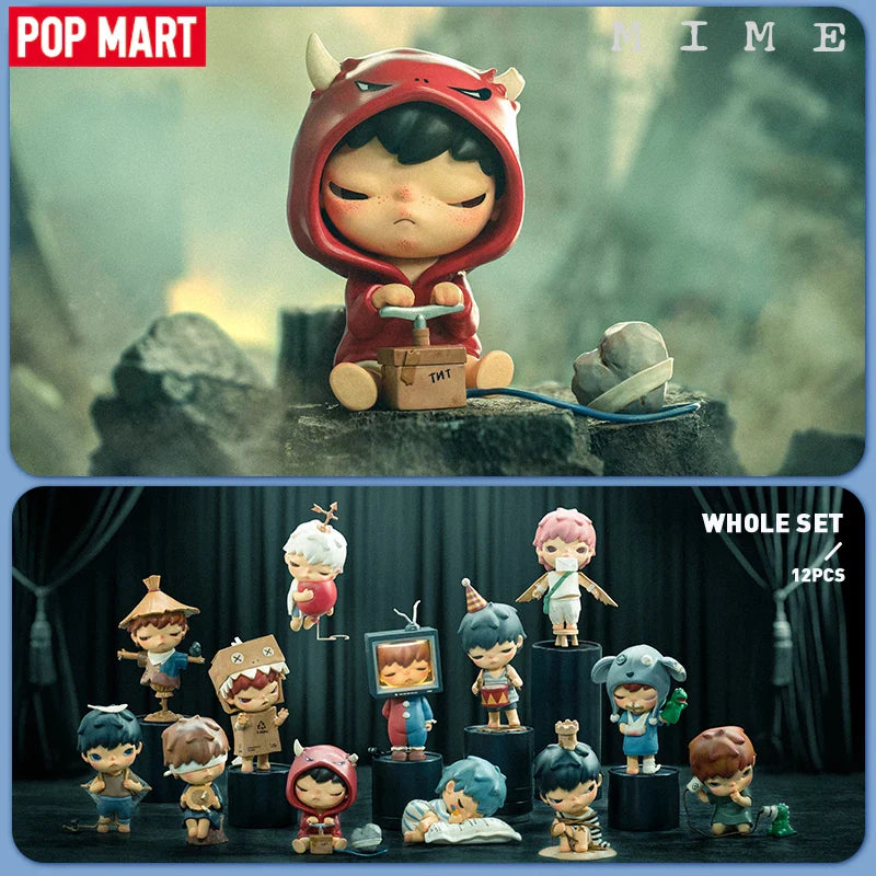 POP MART Hirono Mime Series Mystery Box 1PC/12PCS POPMART Blind Box Cute Action Figure by Lang