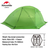 Naturehike 2 Person Tent Star River Camping Tent Upgraded Ultralight Tent Outdoor Travel Tent 4 Season Tent With Free Mat