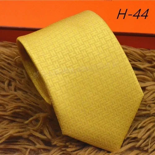 2024 new H Family 100% Silk Tie Creative Stripe Gift for Work Wedding 8cm Suit Accessories necktie  bowties  collared shirt