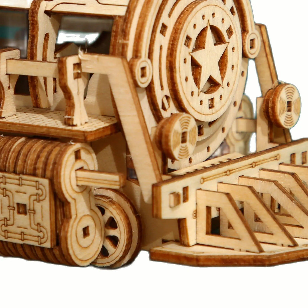 DIY Wooden Train Locomotive Puzzles Toys 3D Children Mechanical Assembling Educational Kids Ship Cars Trucks Model  Boys Gift