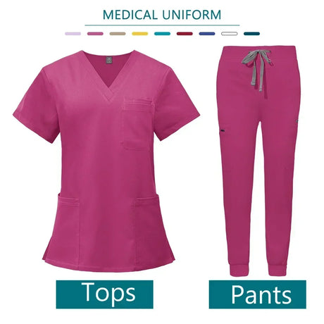 Nurse Uniform Woman Hospital Doctor Men's Medical Sweatshirt  Nursing Pants Unisex Workshop Uniforms Beauty SPA Work Clothes New