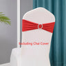 10pcs/lot Stretch Lycra Spandex Chair Covers Bands With Buckle Slider For Wedding Decorations Wholesale Chair Sashes Bow heart