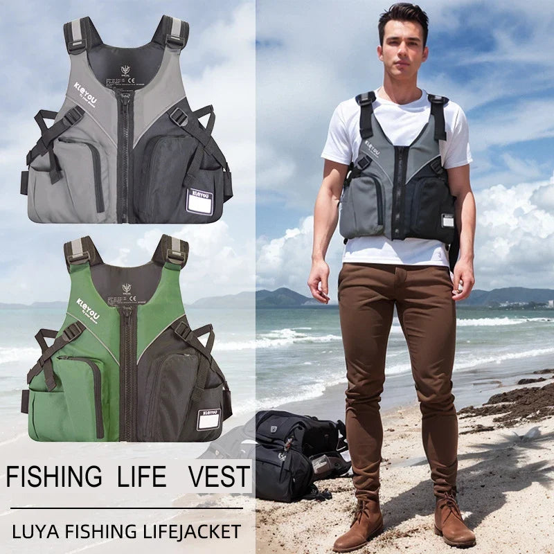 Neoprene Fishing Life Jacket For Adult Survival Swimsuit Kayak Rafting Boating Drifting Buoyancy Safety Life Vest Life Jacket