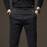 2024 New Summer Thin High Quality Pants Men Elastic Waist Slim Coffee Twill Brand Clothing Cargo Trousers Male Plus Size 28-38