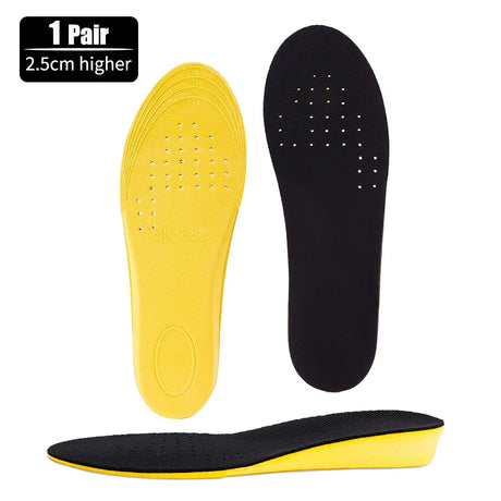 New Invisible Height Increase Insoles EVA Soft Light Shoes Sole Pad for Men Women Heel Lift Feet Care Arch Support Insole