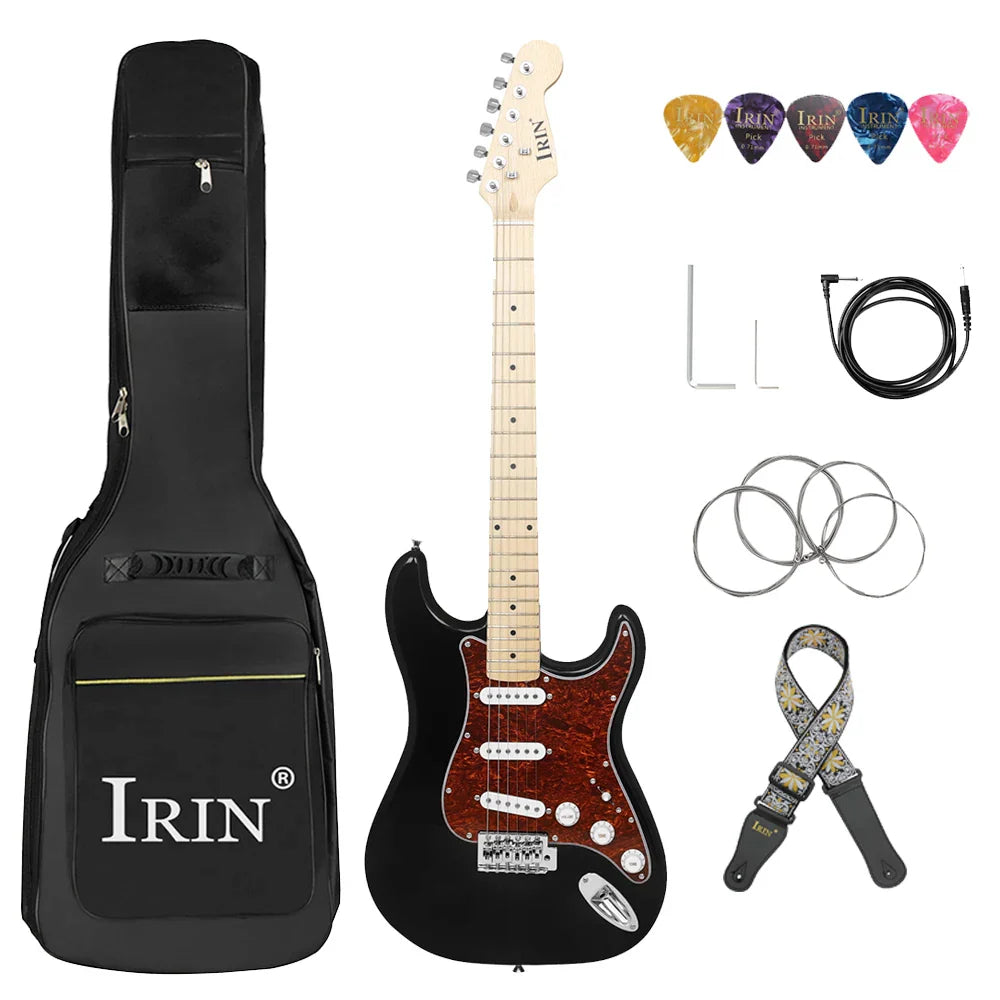 IRIN 39 Inch 21 Frets Electric Guitar 6 String Basswood Body Electric Guitar With Speaker Necessary Guitar Parts & Accessories