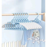 Telescopic Baby Hangers Clothes Organizer Closet Non-slip Kids Coat Hanger Wardrobe Storage Drying Racks Space Saving