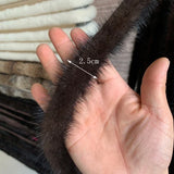 5m Natural Mink Fur Ribbon Tapes 2.5cm Width DIY Apparel Sewing Fluffy Trim Trimming Fabric Sewing Costume Crafts Decoration