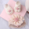 1 Set Cute Gift Bow Flowers Baby Girls Headband Socks Cartoon Animal Bow Newborn Girls Hair Band Kids Headwear Hair Accessories