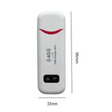 4G WiFi Router Portable 4G LTE Wireless Router USB Dongle 150Mbps Modem Stick Nano SIM Card Mobile WiFi Hotspot with Antenna