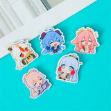 1PCS Anime Game Genshin Impact Kamisato Ayaka Yae Miko Lapel Badges Clothes Jewelry Collar Brooches Accessories Gifts For Friend