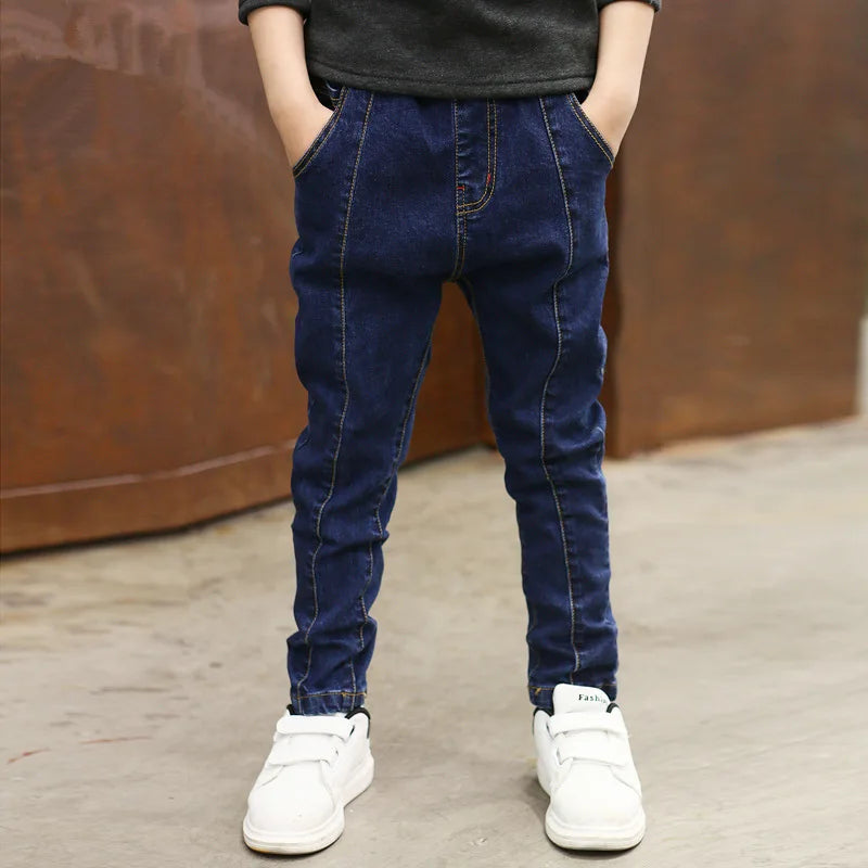 IENENS Kids Boys Denim Clothes Pants Children Wears Clothing Long Bottoms Baby Boy Skinny Jeans Trousers 4 5 6 7 8 9 10 11 Years