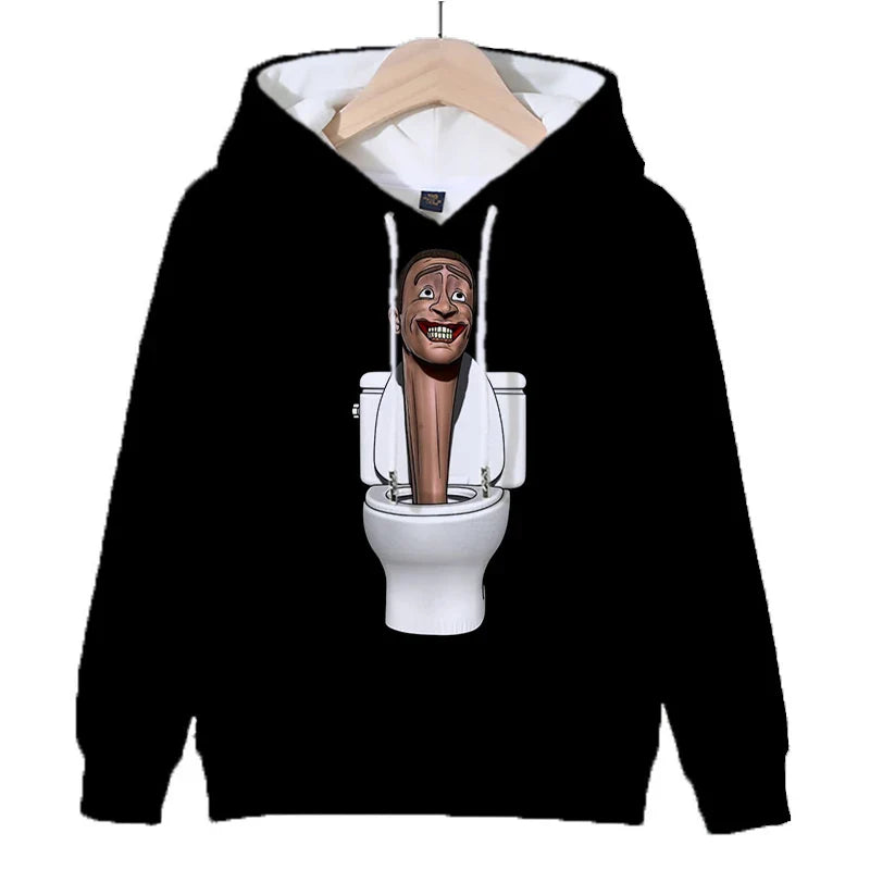 Hot Game Skibidi Toilet Print Hoodies Kids Cartoon Sweatshirts Tops Casual Boys Girls Pullovers Long Sleeve Children Sportwear