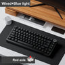 Ajazz Ak820 RGB Tri-Mode Gaming Mechanical Keyboard 82 Key Bluetooth 2.4GHz Wireless Gamer Keyboard Custom Gasket for Pc Laptop