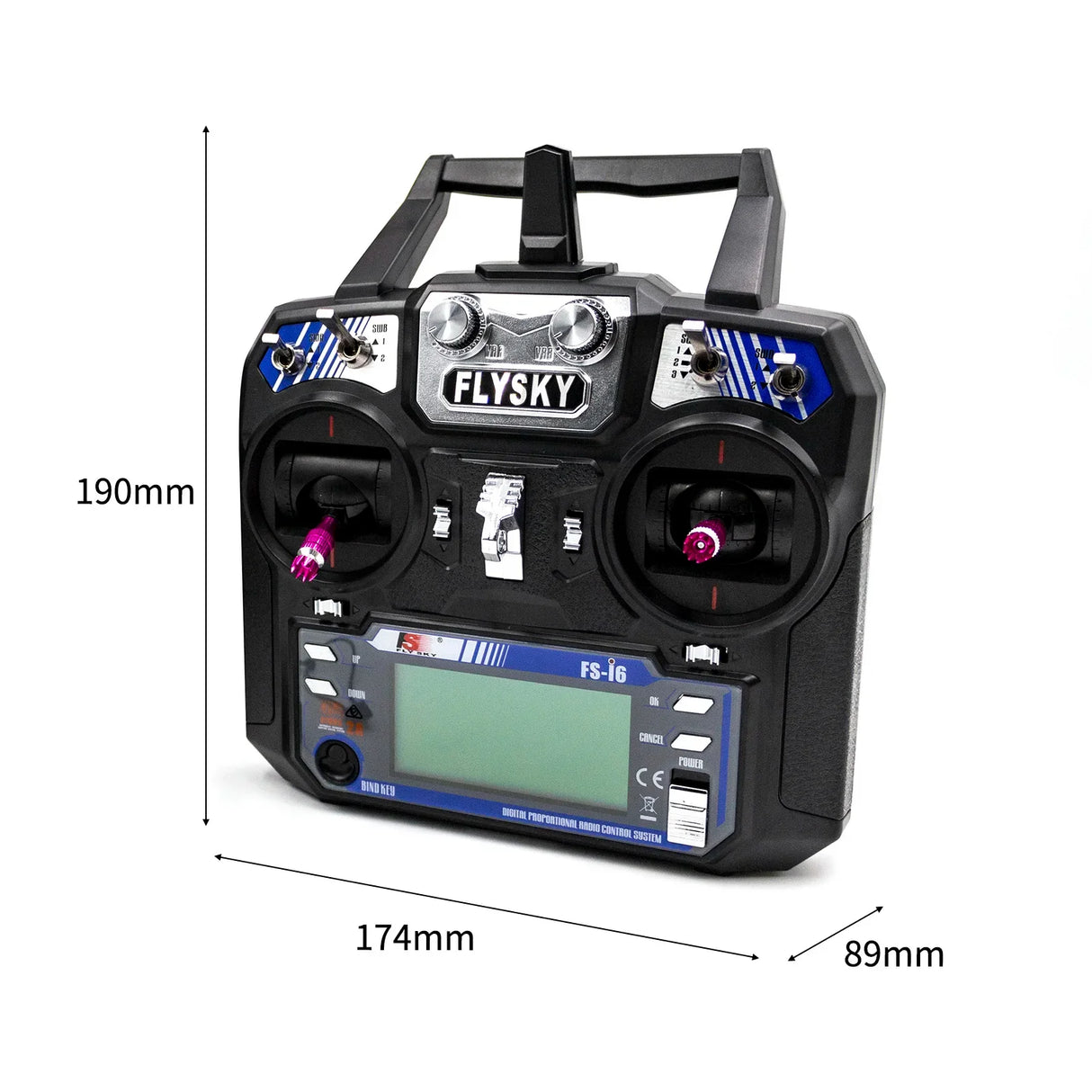 Flysky FS-i6 AFHDS 2A 2.4GHz 6CH Radio System Transmitter for RC Helicopter Glider with FS-iA6 Receiver Mode 2