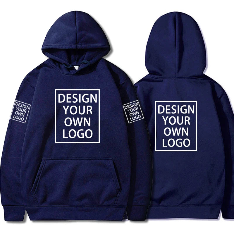 Customized Men Sweatshirt Pullovers Men's Pullovers Custom Hoodie Personalized Logo Badges Custom Top Unisex Sweetshirts S-4XL