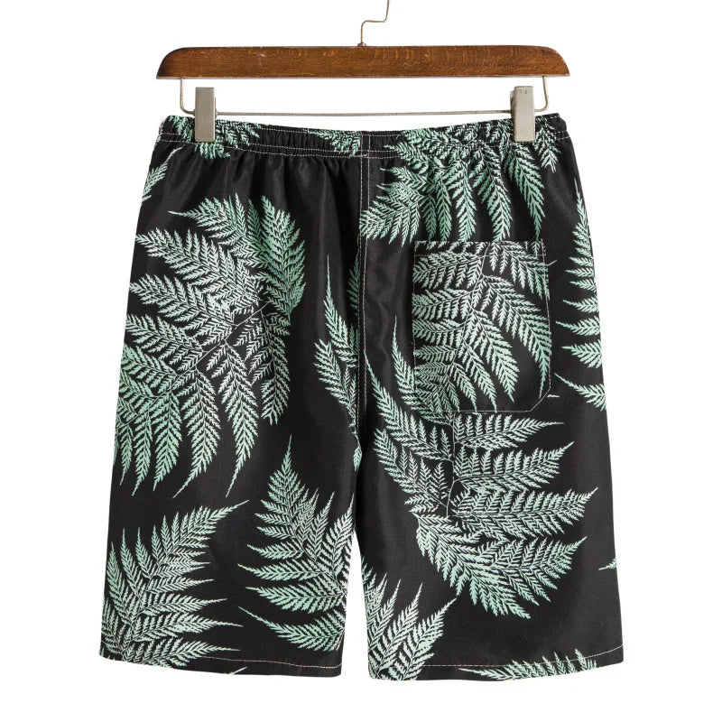 Stylish Men's Shorts Free Shipping Fashion Beach Board Short Gym Man Male Clothes Tiki Swimwear Pants Bikini Bathing Suit Sports