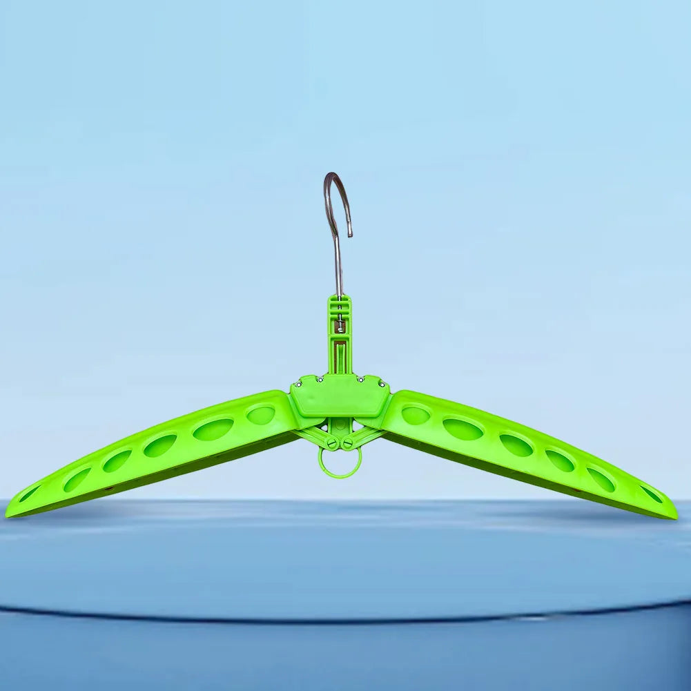 Clothes Hanger Foldable Heavy Duty Coat Rack Plastic Portable Rustproof Surfing Gear Snorkeling Accessories