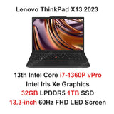 Lenovo ThinkPad X13 Laptop New Intel Core I7-1360P / i5-1340P vPro Xe Graphics 32GB LPDDR5 1TB SSD 13.3-inch 2023 Notebook PC