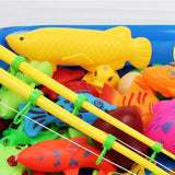 27Pcs/Set Fishing Toy Children Puzzle Boys And Girls Pool Set Of Magnetic Fishing Rod 2-Year-Old 3-Year-Old 4-Year-Old 5-Year