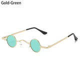 Ins Trendy Small Round Sunglasses Women Men Fashion Classic Metal Frame Shades Hip Hop Punk Sun Glasses Candy Color Sunglasses