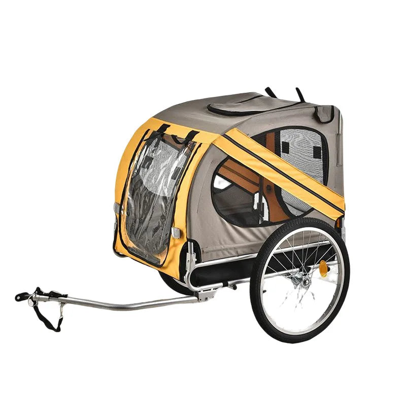 New Large Pet Bicycle Trailer Cat Dog Cart Folding Outdoor Riding Travel Trailer Pet Out Carry Pet Stroller Cat Carrier