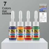 STIGMA 7 Colors 5ML/Bottle Professional Tattoo Pigment Ink Body Paint Pigment Semi-permanent Makeup Tattoo Ink Supplies