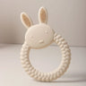 Cute Baby Rabbit Baby Toy Food Grade Safe Silicone Toothbrush Teether Toy Teething Set