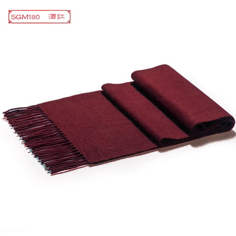 High Quality 100% Wool Scarf Men Autumn Winter Korean Long Warm Plaid Couple Muffler Male Soft Cashmere Thermal Shawl Gentlemen