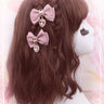 Bows hair clips popular hair catches lolita korean accessories for hair y2k bows for girls pink Lolita cosplay Popular Clips