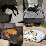 Calming Dog Bed  Plush Dog Mat For Furniture Protector With Removable Washable Cover For Dogs