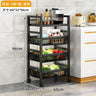 Home Kitchen Trolley Multifunction Oven Microwave Cart Moving Floor Fruit Vegetable Storage Cart Kitchen Island Trolley Cart Z