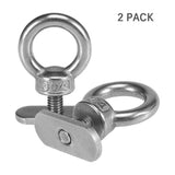 2Pcs Stainless Steel Kayak Screws Nuts Hardware for Rail Canoe Kayak Racing Fishing Boat Accessories Track Mounting System